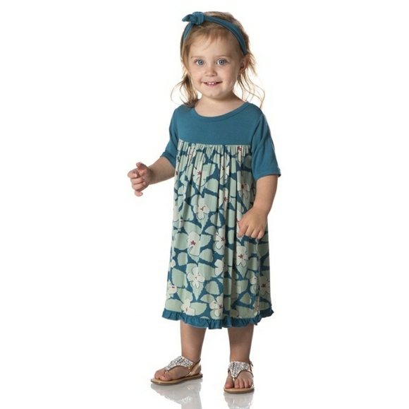 Kickee Pants Dresses Kickee Pants Oasis Hibiscus Swing Dress Size 4 Poshmark